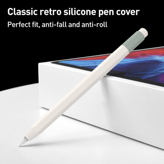 For Apple Pencil USB-C Pencil Style Liquid Silicone Stylus Case(White) by buy2fix
