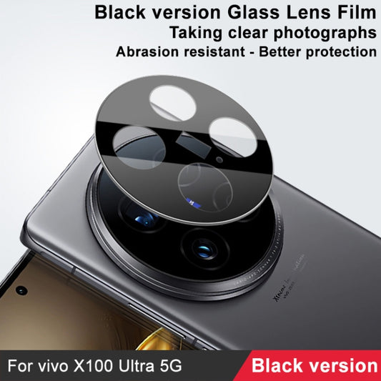 For vivo X100 Ultra 5G IMAK Rear Camera Lens Glass Film Black Version by imak