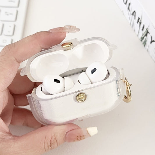 For AirPods Pro 2 Magnetic Clear Armor TPU TWS Earphone Cover(Tansparent) by buy2fix