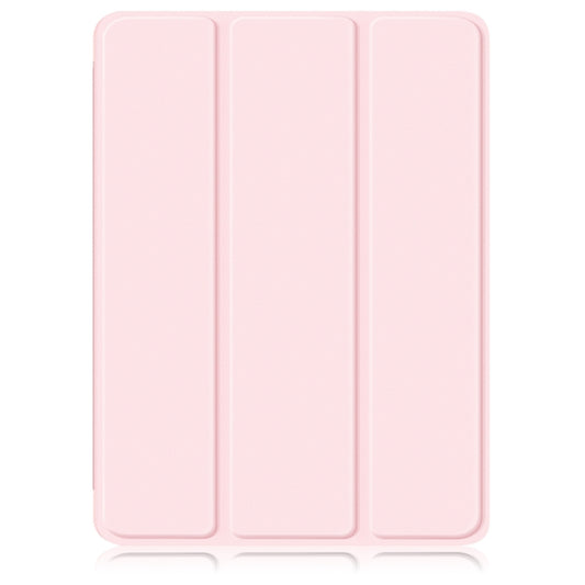 For iPad 10.2 2021 / 2020 / 10.5 Acrylic 3-Fold Solid Color Smart Leather Tablet Case(Pink) - iPad 10.2 Cases by buy2fix | Online Shopping UK | buy2fix