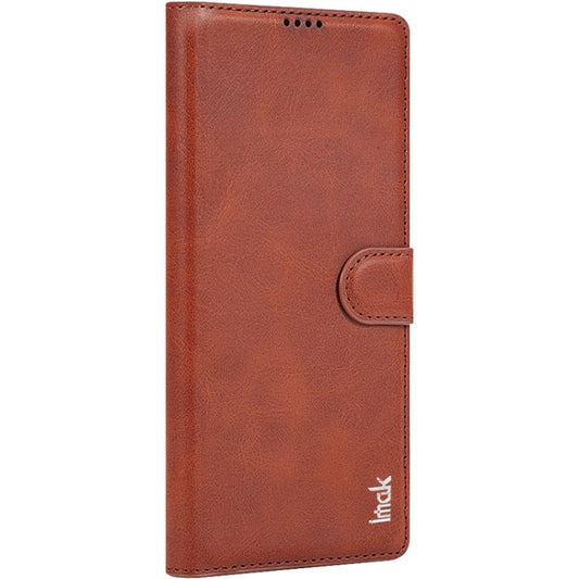 For Samsung Galaxy S24 Ultra 5G IMAK Count Series Flip Leather Phone Case(Brown) by imak