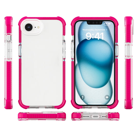 For iPhone 16e Acrylic Full Coverage Shockproof Phone Case(Pink) by buy2fix