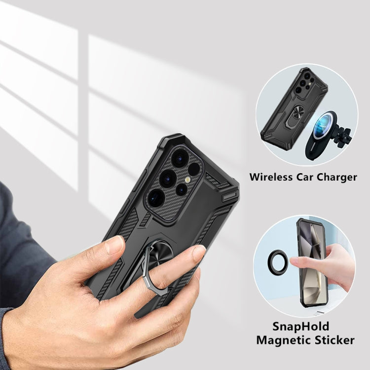 For Samsung Galaxy S24 Ultra 5G Warship Armor 2 in 1 Shockproof Phone Case(Rose Gold) by buy2fix