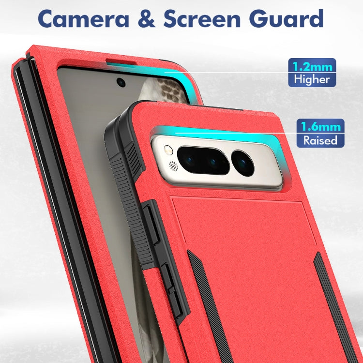 For Google Pixel Fold 2 in 1 PC + TPU Phone Case(Red) by buy2fix