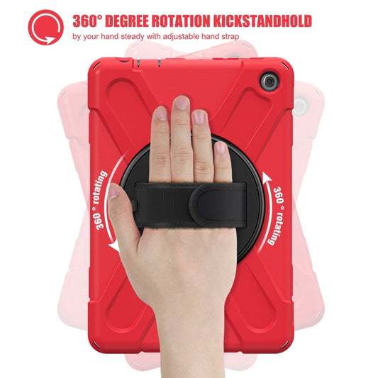 For Amazon Kindle Fire HD10 2023 Silicone Hybrid PC Full Body Tablet Case(Red) - Amazon by buy2fix | Online Shopping UK | buy2fix