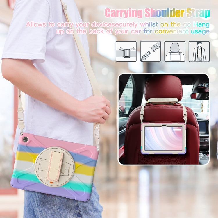 For Amazon Kindle Fire HD10 2023 Silicone Hybrid PC Full Body Tablet Case(Colorful Pink) - Amazon by buy2fix | Online Shopping UK | buy2fix