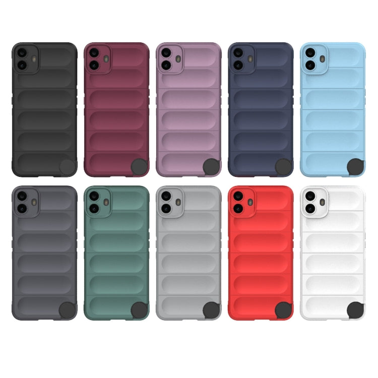 For Nothing CMF Phone 1 Magic Shield TPU + Flannel Phone Case(Grey) - Nothing Cases by buy2fix | Online Shopping UK | buy2fix