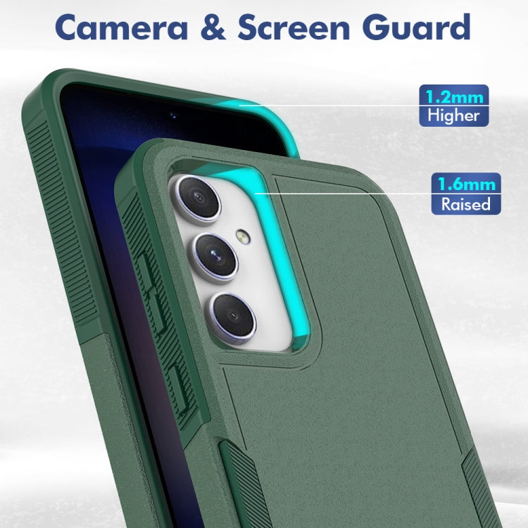 For Samsung Galaxy S23 FE 5G 2 in 1 PC + TPU Phone Case(Dark Green) by buy2fix