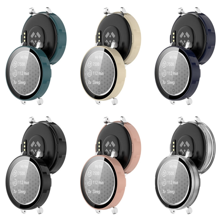 For Garmin Lily 2 PC + Tempered Film Integrated Watch Protective Case(Transparent) by buy2fix