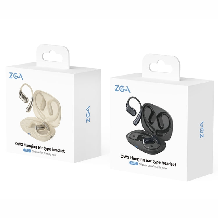 ZGA GS12 Ear-mounted Wireless Bluetooth Earphone(White) by ZGA