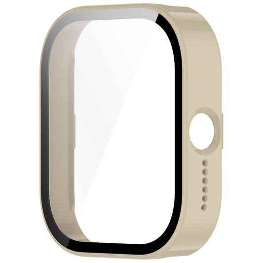 For CMF Watch Pro D395 PC + Tempered Film Integrated Watch Protective Case(Ivory White) by buy2fix