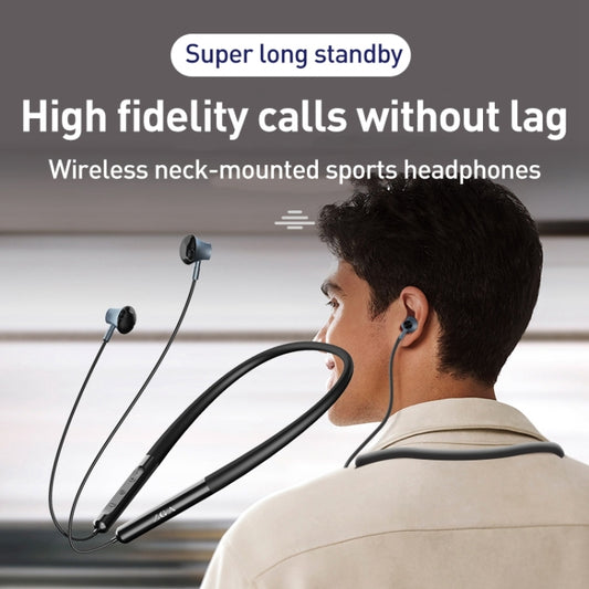 ZGA SP01 Neck-mounted Sports Bluetooth Earphone(Black) by ZGA