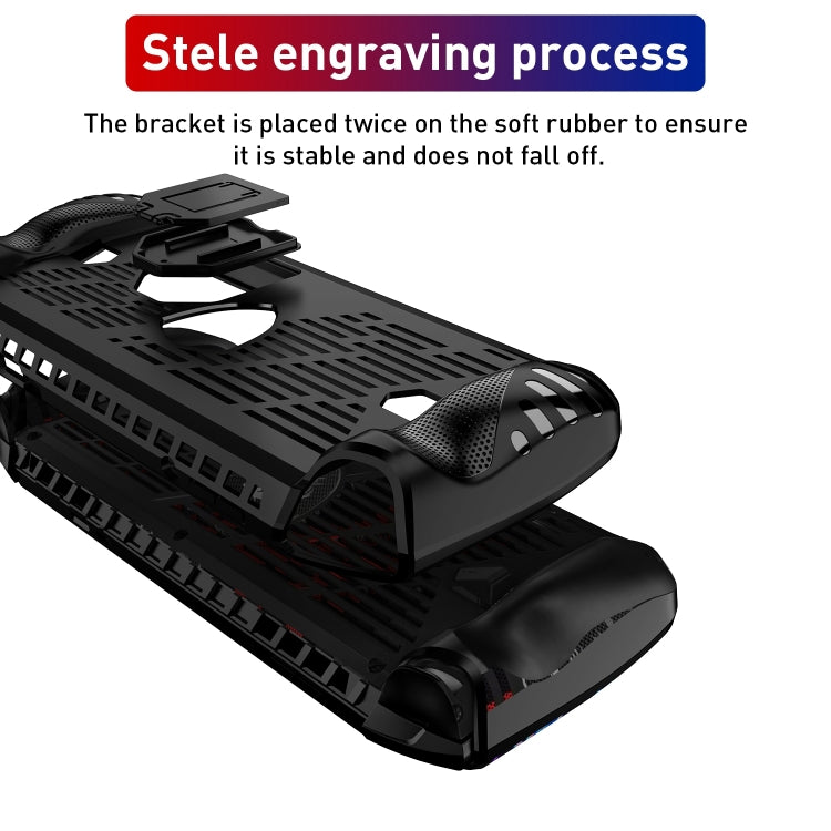 For MSI Claw TPU Game Console Protective Case with Stand(Black) by buy2fix