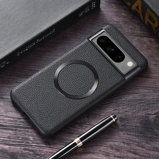 For Google Pixel 8 Pro CD Magsafe Magnetic Litchi Texture Phone Case(Black) by buy2fix