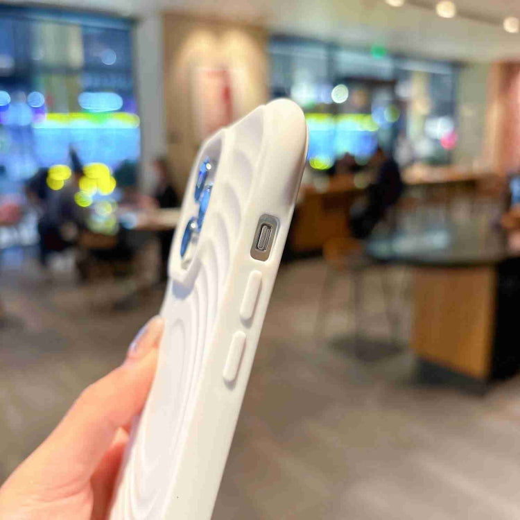 For iPhone 15 Pro MagSafe Magnetic Ring Texture TPU Phone Case(Light Purple) by buy2fix