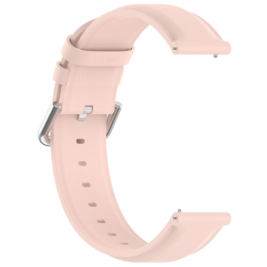 For CMF Watch Pro D395 / Watch Pro 2 22mm Round Tail Genuine Leather Watch Band(Pink) by buy2fix