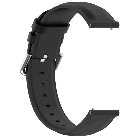 For CMF Watch Pro D395 / Watch Pro 2 22mm Round Tail Genuine Leather Watch Band(Black) by buy2fix