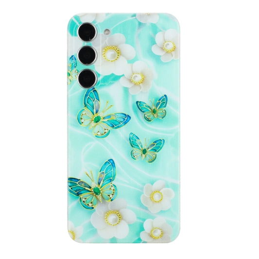 For Samsung Galaxy S23+ 5G Colorful Painting Pattern TPU Phone Case(Butterflies) by buy2fix