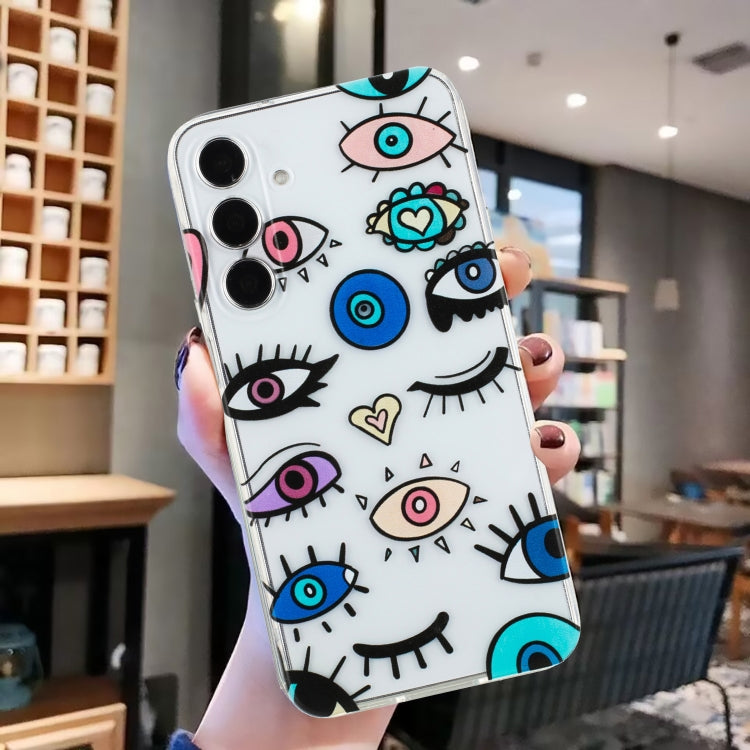 For Samsung Galaxy S23 FE 5G Colorful Painting Pattern TPU Phone Case(Eye Monster) by buy2fix
