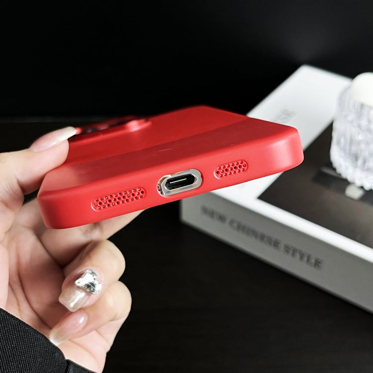 For iPhone 16 Napa Texture PC + Leather Phone Case(Silver) by buy2fix