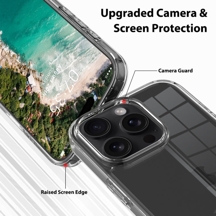 For iPhone 16 Pro Max Scratchproof Acrylic TPU Phone Case(Transparent) by buy2fix