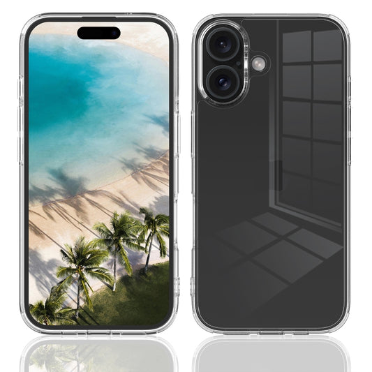 For iPhone 16 Plus Scratchproof Acrylic TPU Phone Case(Transparent) by buy2fix