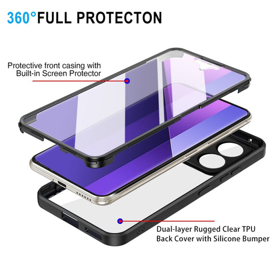 For Xiaomi Redmi Note 13 Pro+ 5G Acrylic + TPU 360 Degrees Full Coverage Phone Case(Red) by buy2fix
