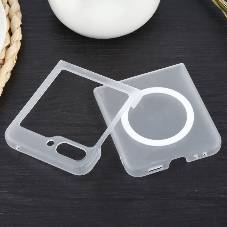 For Samsung Galaxy Z Flip5 MagSafe All-Inclusive Shockproof PC Phone Case(Transparent) by buy2fix