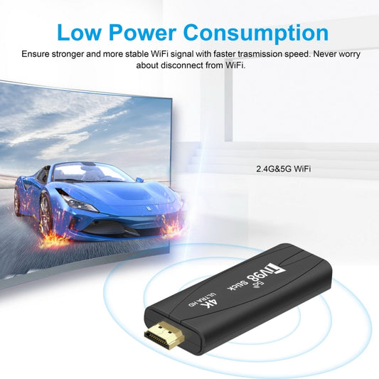 TV98 Rockchip 3228A Quad Core 4K HD Bluetooth Android TV Stick, RAM:2GB+16GB(EU Plug) by buy2fix