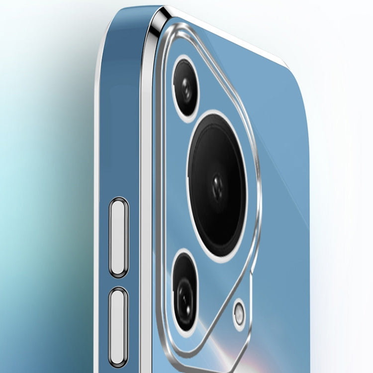 For Huawei Pura 70 Ultra XINLI Straight 6D Plating Gold Edge TPU Phone Case(Pink) - Huawei Cases by XINLI | Online Shopping UK | buy2fix