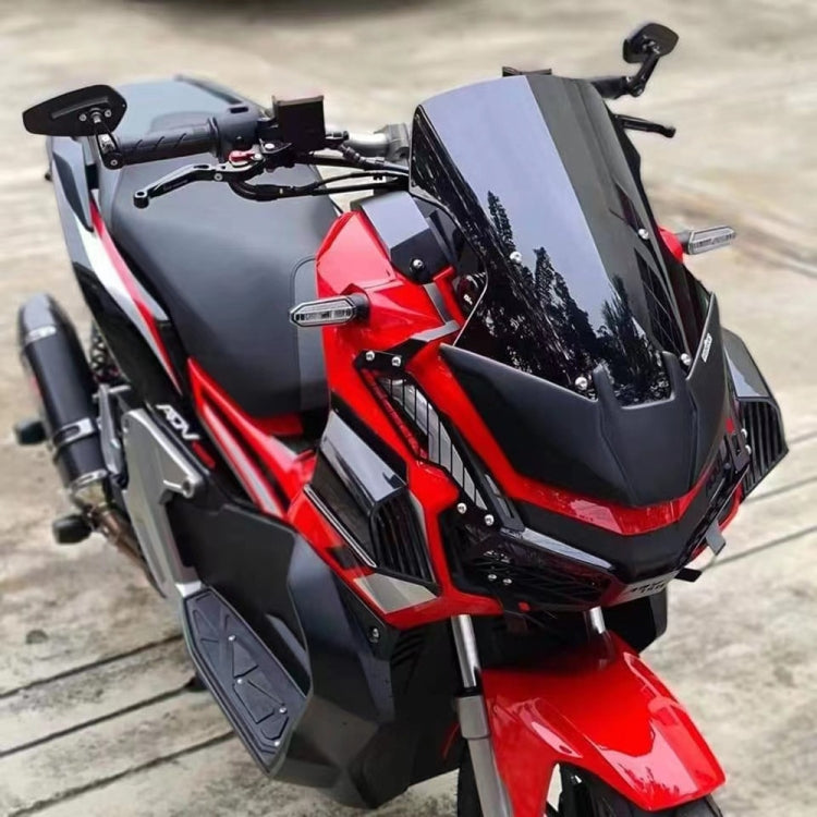 For Honda ADV160 2019-2023 Motorcycle Winglet Aerodynamic Wing Kit Spoiler(Black) by buy2fix