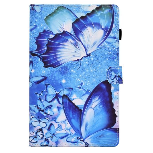 For Lenovo Tab M11 / Xiaoxin Pad 11 2024 Colored Drawing Sewing Pen Slot Leather Tablet Case(Butterflies) by buy2fix
