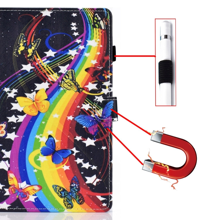 For Lenovo Tab M11 / Xiaoxin Pad 11 2024 Colored Drawing Sewing Pen Slot Leather Tablet Case(Music Butterfly) by buy2fix