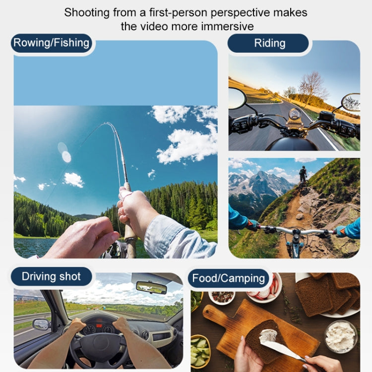 6 in 1 Phone Clamp Adjustable Body Mount Belt Chest Strap with Mount & Screw(Grey) by RUIGPRO