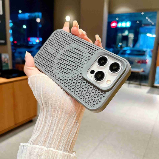 For iPhone 13 MagSafe Magnetic Heat Dissipation Phone Case(Grey) by buy2fix