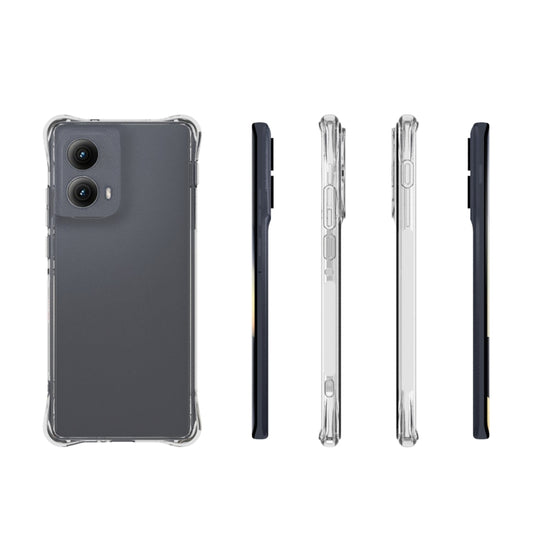 For Motorola Edge 5G 2024 Shockproof Non-slip Thickening TPU Phone Case(Transparent) by buy2fix