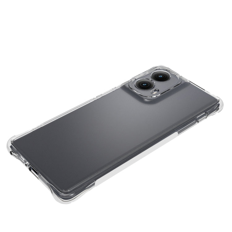 For Motorola Edge 5G 2024 Shockproof Non-slip Thickening TPU Phone Case(Transparent) by buy2fix