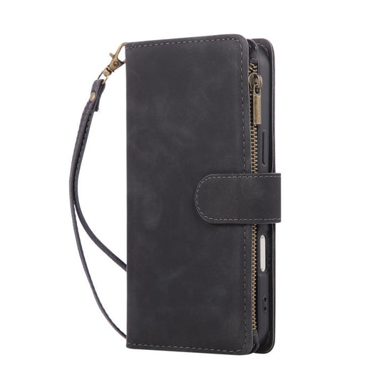 For iPhone Air Multifunctional Multi-Card Wallet Phone Leather Case(Black) - iPhone Air Cases by buy2fix | Online Shopping UK | buy2fix