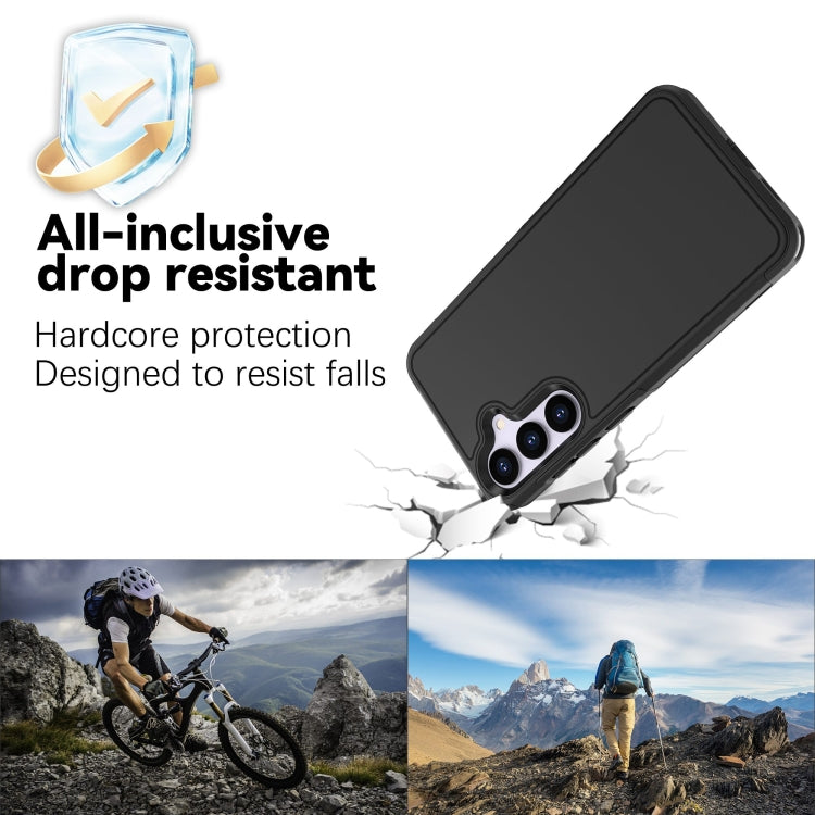 For Samsung Galaxy S24+ 5G RedPepper Armor PC Hybrid TPU Phone Case(Black) by RedPepper