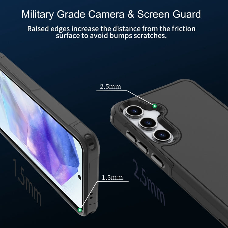 For Samsung Galaxy A55 5G RedPepper Armor PC Hybrid TPU Phone Case(Black) by RedPepper