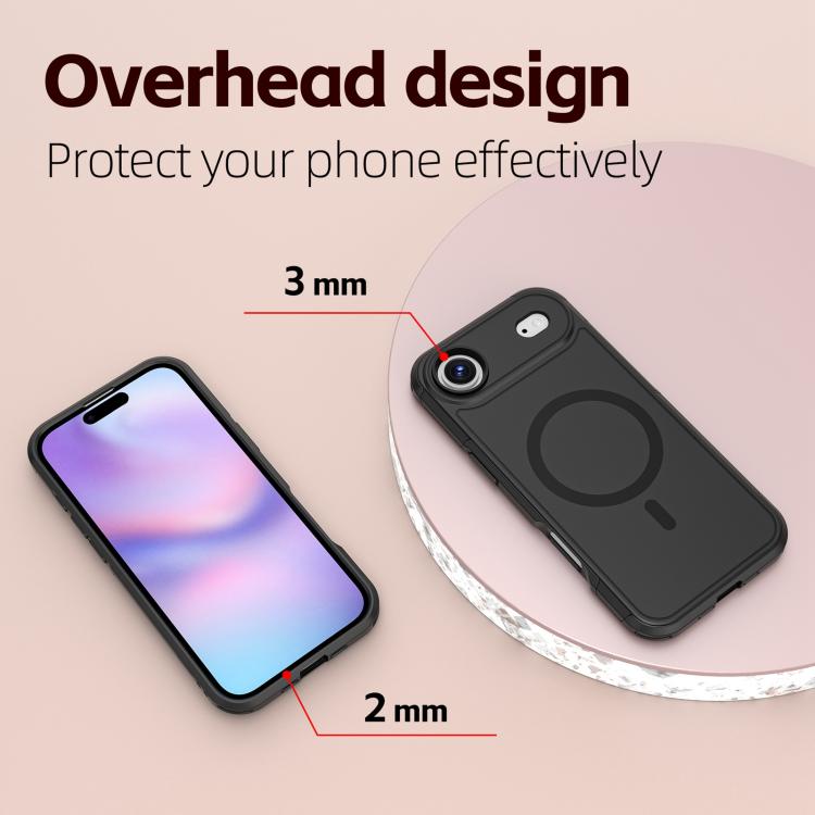 For iPhone 17 Air RedPepper Armor Magsafe PC Hybrid TPU Phone Case(Black) - iPhone 17 Air Cases by RedPepper | Online Shopping UK | buy2fix