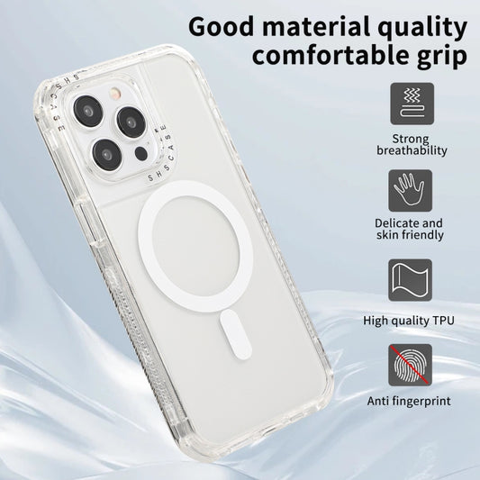 For iPhone 15 Dreamland MagSafe Magnetic 3 in 1 TPU + PC Phone Case(Transparent) by buy2fix