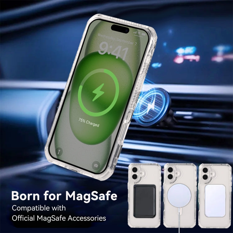 For iPhone 16 Plus Dreamland MagSafe Magnetic 3 in 1 TPU + PC Phone Case(Transparent) by buy2fix
