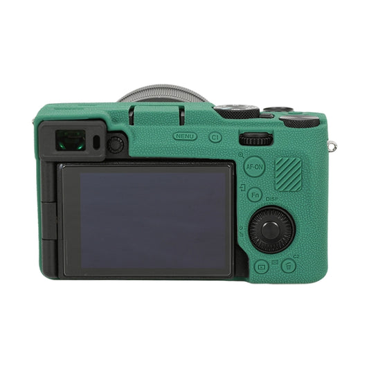 For Sony ILCE-7CM2 / A7C II / A7CR Litchi Texture Soft Silicone Protective Case(Green) by buy2fix