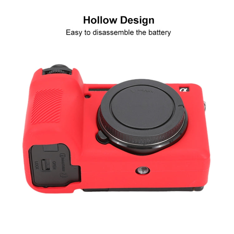 For Sony ILCE-6700 / A6700 Glossy Soft Silicone Protective Case(Red) by buy2fix