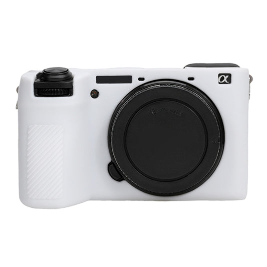 For Sony ILCE-6700 / A6700 Glossy Soft Silicone Protective Case(White) by buy2fix
