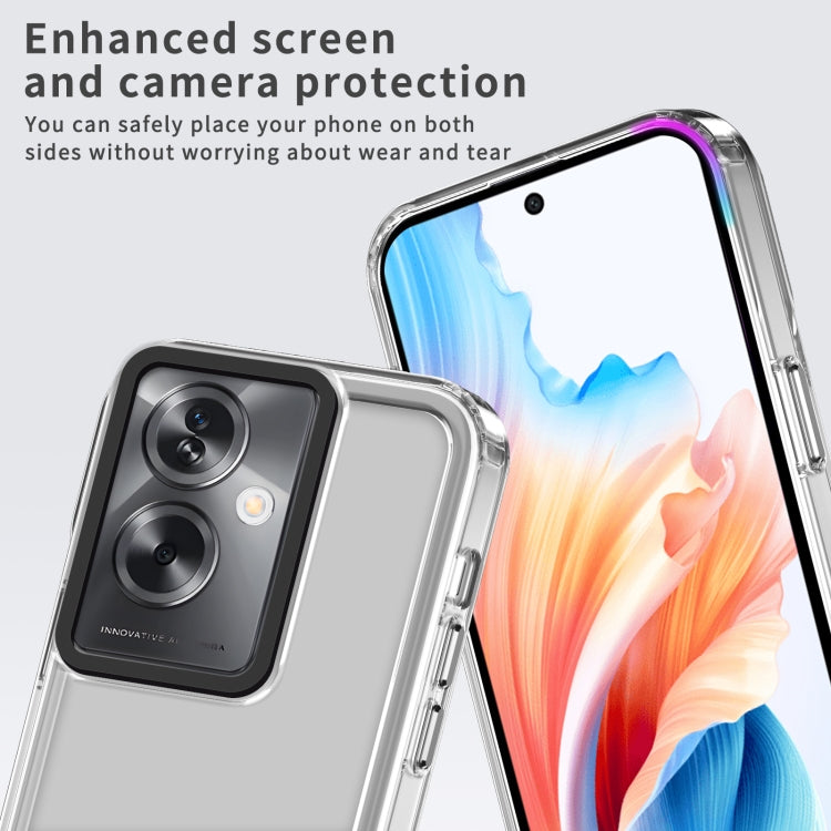 For OPPO A79 5G Global/A2 5G Transparent Acrylic + TPU Shockproof Phone Case(Transparent) by buy2fix