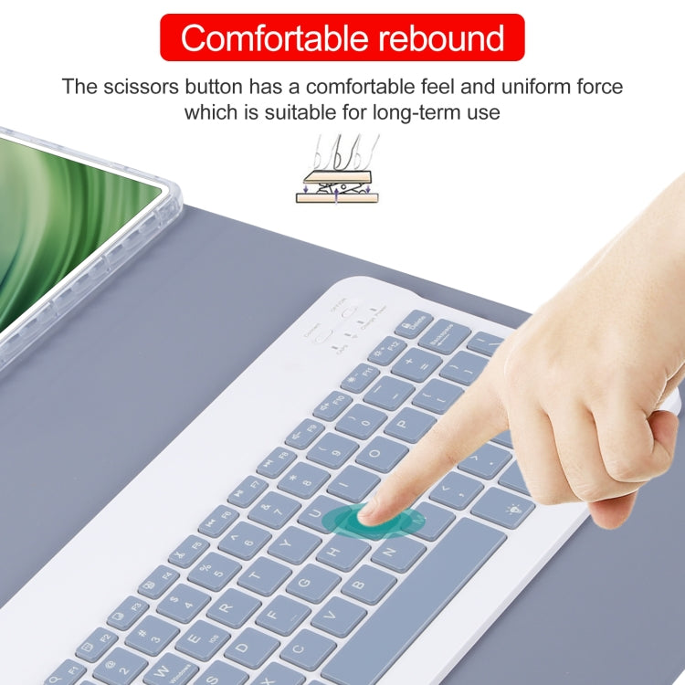 For Huawei MatePad Pro 11 2024 / 2022 Square Button Backlight Bluetooth Keyboard Rotatable Holder Leather Case(Lavender Purple) by buy2fix