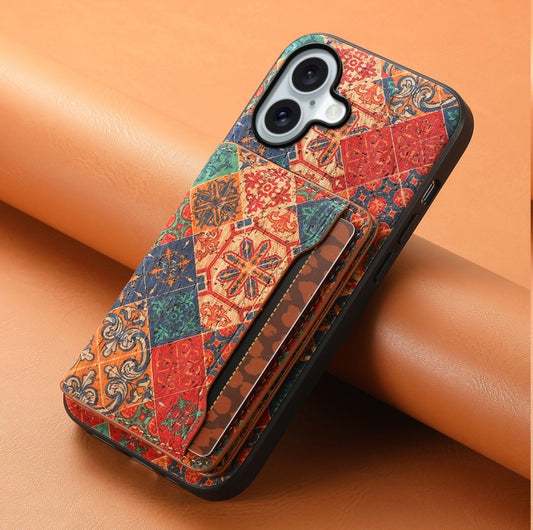 For iPhone 16 Card Slot Holder Phone Case(Winter Blue) by buy2fix