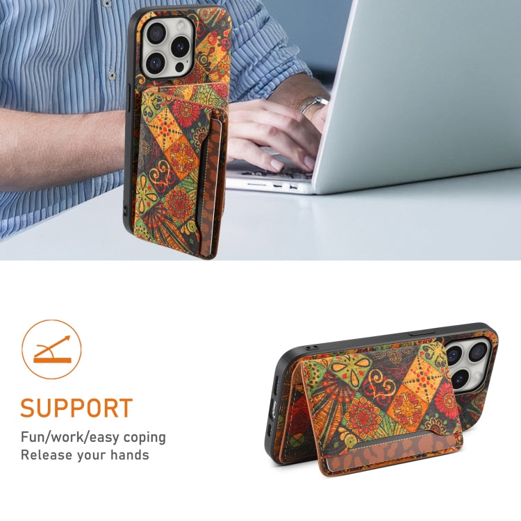 For iPhone 16 Pro Card Slot Holder Phone Case(Autumn Yellow) by buy2fix
